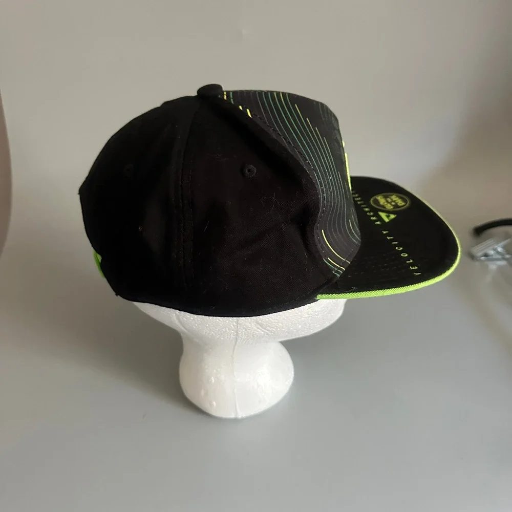 Xbox Velocity Architecture Snapback Hat Black Neon Green Glow In The Dark Cap